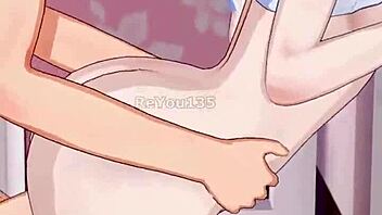 step brother and sister in cute outfits explore their relationship in 3d anime