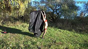 Intriguing Dance Moves In Bikini Outdoors