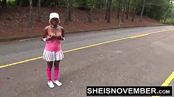 my horny boyfriend pressured me into sex after flashing tits in public 😏