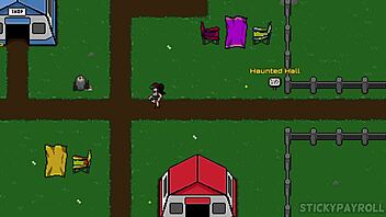 Babe with silver hair fucks in anime cosplay at Spunkstock festival part 4