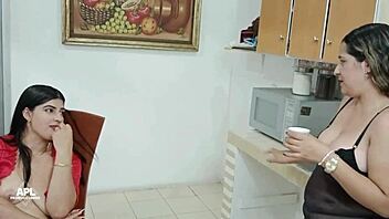 Best moments of my lesbian stepsister devouring her college friends!