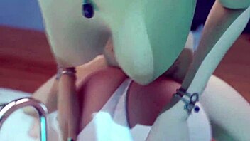 Hot Futanari Sex by Pool - Shemale Fucks and Cums on Sexy Girl