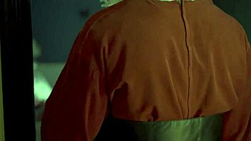 Santa visits petite teen beauty at boss's home.