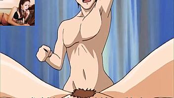 Young women with pretty pussies in animated hentai movie