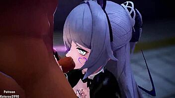 Steamy anime sex scenes with Bronya and other Honkai characters