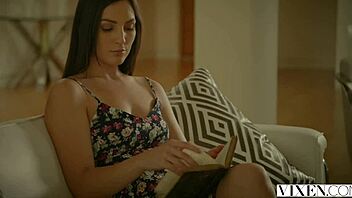 hot babysitter gets involved with her boss at vixen com