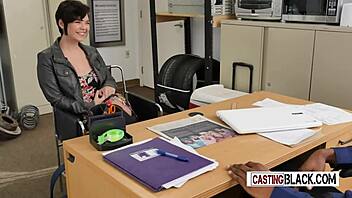 Horny Babe Gets Pounded By Director's Huge Cock In Full Movie Storyline, Bent Over, Blowjob, Doggystyle