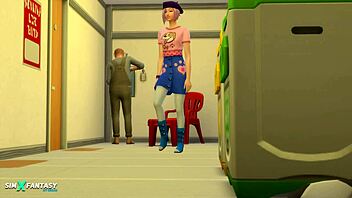 3D porn game with my neighbor Miko Ojo in The Sims 4