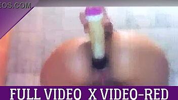 Damn! Slamming my ass in the shower before parents return