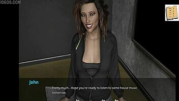 Wvm 16: Meeting Sexy Brunette Coach with Big Tits and Ass. She Engages in 3D Cartoon Sex Game