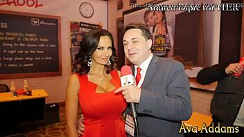 pornstar ava addams plays with her big boobs while giving blowjob to andrea dipre