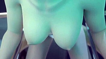 Hot Futanari Sex by Pool - Shemale Fucks and Cums on Sexy Girl