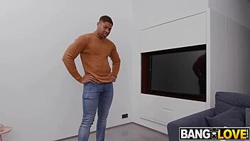 Hide and seek turns anal for little Lucy Mendez with monster cock in cowgirl, riding, blowjob, and deepthroat.