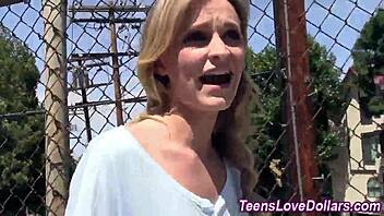 teen sucks cock in public spot