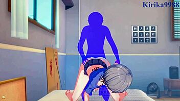 hana uzaki and yanagi uzaki have intense sex in this hentai - do you want to hang out?