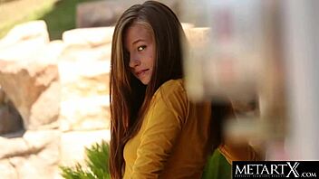 Can This Cute Brunette Rip Her Clothes Off For A Pussy Orgasm?