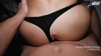 Petite babe rides her friend in a passionate homemade POV sex scene.