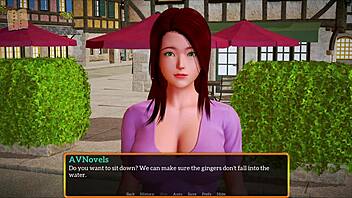 Visual novel with interactive gameplay, walkthrough of the game