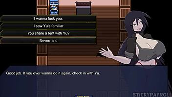 Babe with silver hair fucks in anime cosplay at Spunkstock festival part 4