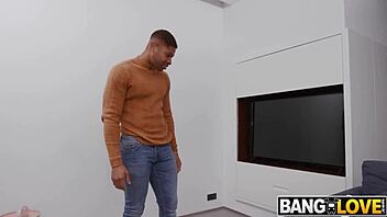 Hide and seek turns anal for little Lucy Mendez with monster cock in cowgirl, riding, blowjob, and deepthroat.