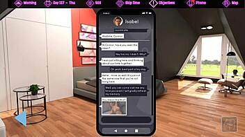 Mi madrastra's big tits and ass in 3D game