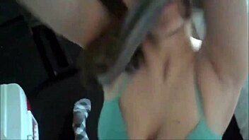 Teen with massive tits takes on huge cock