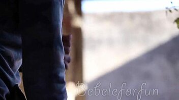 Pretty Latina gets hot while washing the dishes for money