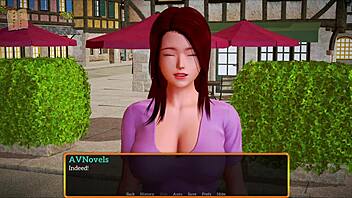 Visual novel with interactive gameplay, walkthrough of the game