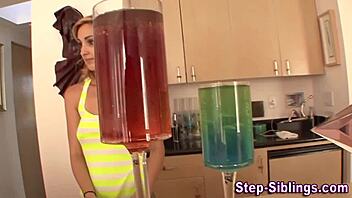 Step-sis has fun with amateur guy in HD video