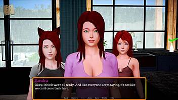 Visual novel with interactive gameplay, walkthrough of the game