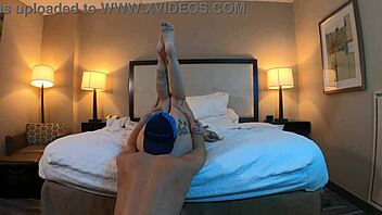 Eating Petite Woman's Shaved Pussy With Tongue