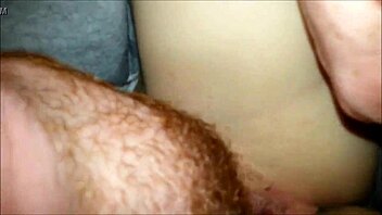 Close up high definition video of a ginger man giving a wet pussy licking to an amateur woman