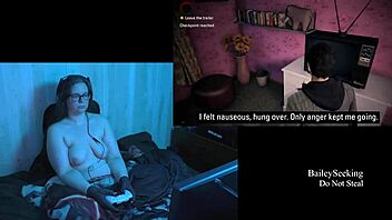 Continuing the naked Alan Wake playthrough in this fourth part featuring a brunette with long hair