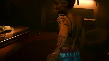 sexy animation lesbian sex where judy alvarez fucks girl in hot cyberpunk 3d cartoon pov