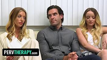 ken, barbie, and stepdaughter maria dive into wild sex therapy bonding