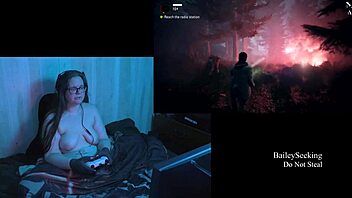 Continuing the naked Alan Wake playthrough in this fourth part featuring a brunette with long hair