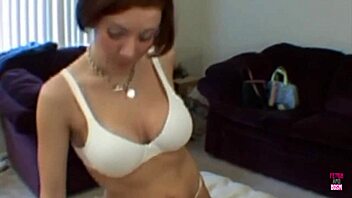 guy feels humiliated by brunette's strapon