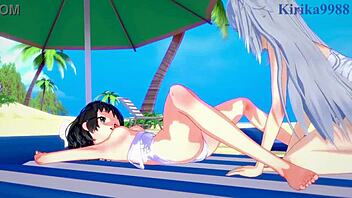 Miku Kohinata i Laura Bodewig u lezbejskoj hentai igri