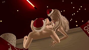 receiving my christmas package, that huge cock in 3d porn