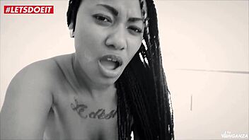 Mamacitaz - Morelia Mazo - Colombian Ebony Babe Fucks Her Husband's Best Friend in Hardcore Doggystyle with Big Tits and Cumshot.