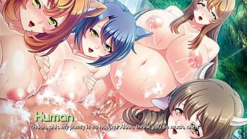 Monster girl breeder ep5 - banging three pregnant chicks! 🥵