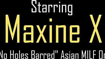 Maxine X asks, Feel this fast vibrator while I take Camille Black's strap-on?