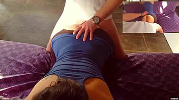 cum drenches pussy and dirty pantyhose after wild fun