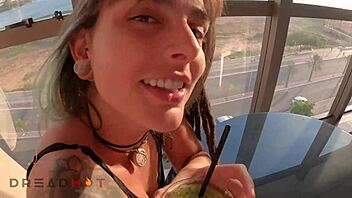 Want to see my naughty girlfriend riding cock and taking facials everywhere?