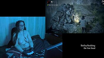 Continuing the naked Alan Wake playthrough in this fourth part featuring a brunette with long hair