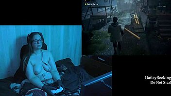 Continuing the naked Alan Wake playthrough in this fourth part featuring a brunette with long hair