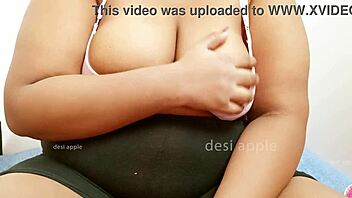 Asian student displays her big tits