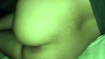 cousin in my bed, fucked hard, mouth covered, semen on tits!