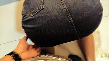 Boyfriend can't resist and interacts with Pinay while clothed - POV.