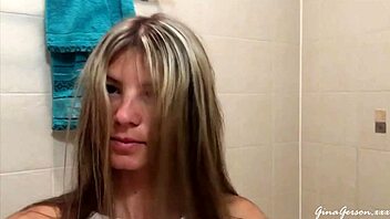 Pussy licking session with a hot young blonde teen gets steamy fast!